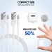 iPhone Charger, [Apple MFi Certified] 2 Pack 10ft iPhone Charger Data Sync Transfer Lightning Cable with Travel USB Wall ChargerBlock Compatible with iPhone13/12/11 Pro/SE/XS/X/XR/8/7/iPad/AirPods