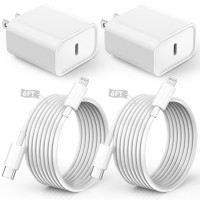 iPhone Charger Fast Charging,iPhone Fast Charger 2Pack Type C Fast Charger Block Plug Adapter 6FT USB-C to Lightning Cable Cord for iPhone14/13/13 Pro/12 Pro/12 Pro Max/11/Xs Max/XR/X/SE,iPad,AirPods iPhone Charger Fast Charging,iPhone Fast Charger 2Pack Type C Fast Charger Block Plug Adapter 6FT USB-C to Lightning Cable Cord for iPhone14/13/13 Pro/12 Pro/12 Pro Max/11/Xs Max/XR/X/SE,iPad,AirPods