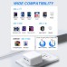 iPhone 15 Charger, 40W Fast Dual USB C Charger Adapter[MFi Certified] 2Port Apple Charger Foldable Plug with 2Pcs USB-C to C/Lightning Fast Charging Cable for iPhone 15/14/13/12/11,iPad Pro/Mini/Air